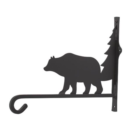 Village Wrought Iron Village Wrought Iron PHD-83-12 P Bear and Tree Plant Hanger PHD-83-12